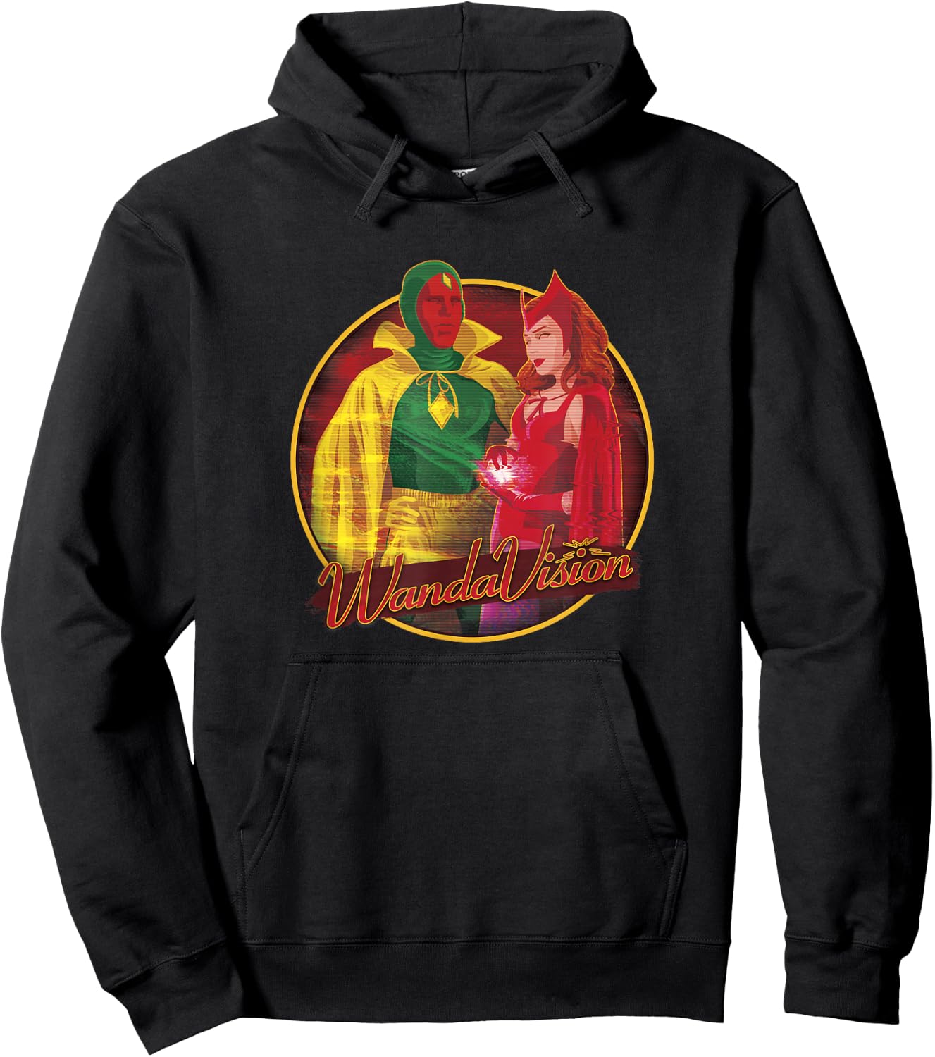 Marvel WandaVision Wanda & Vision Halloween Costumes Hoodie - Hoodie | Black