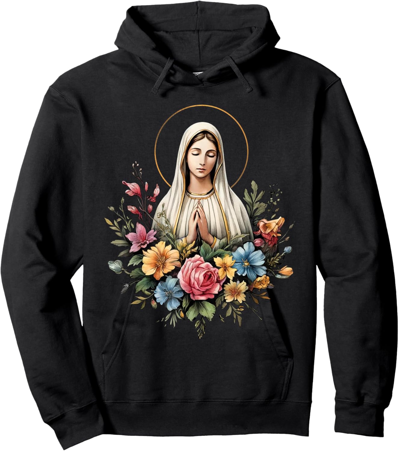 Our Lady of Fatima Mother Mary Saint Mary Powerful Symbol Hoodie - Hoodie | Black
