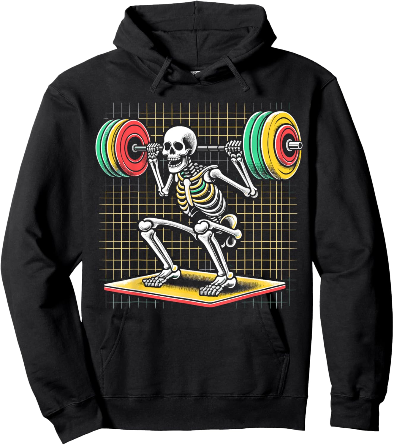 Skeleton Lifting Gym Workout Hoodie - Hoodie | Black