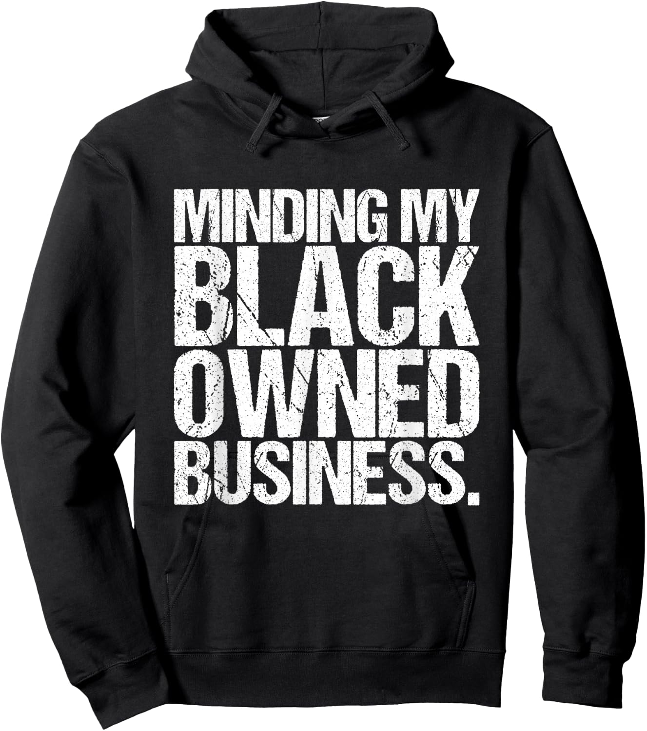 Minding My Black Owned Business Entrepreneur Hoodie - Hoodie | Black