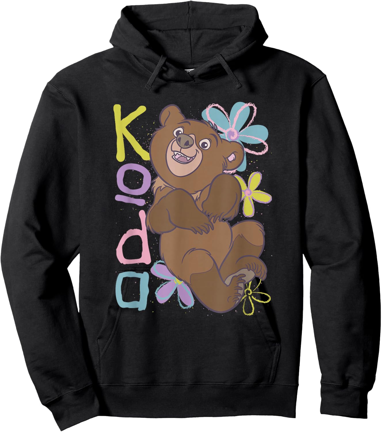 Disney Brother Bear Vintage Koda Wildflower Retro Poster Hoodie - Hoodie | Black