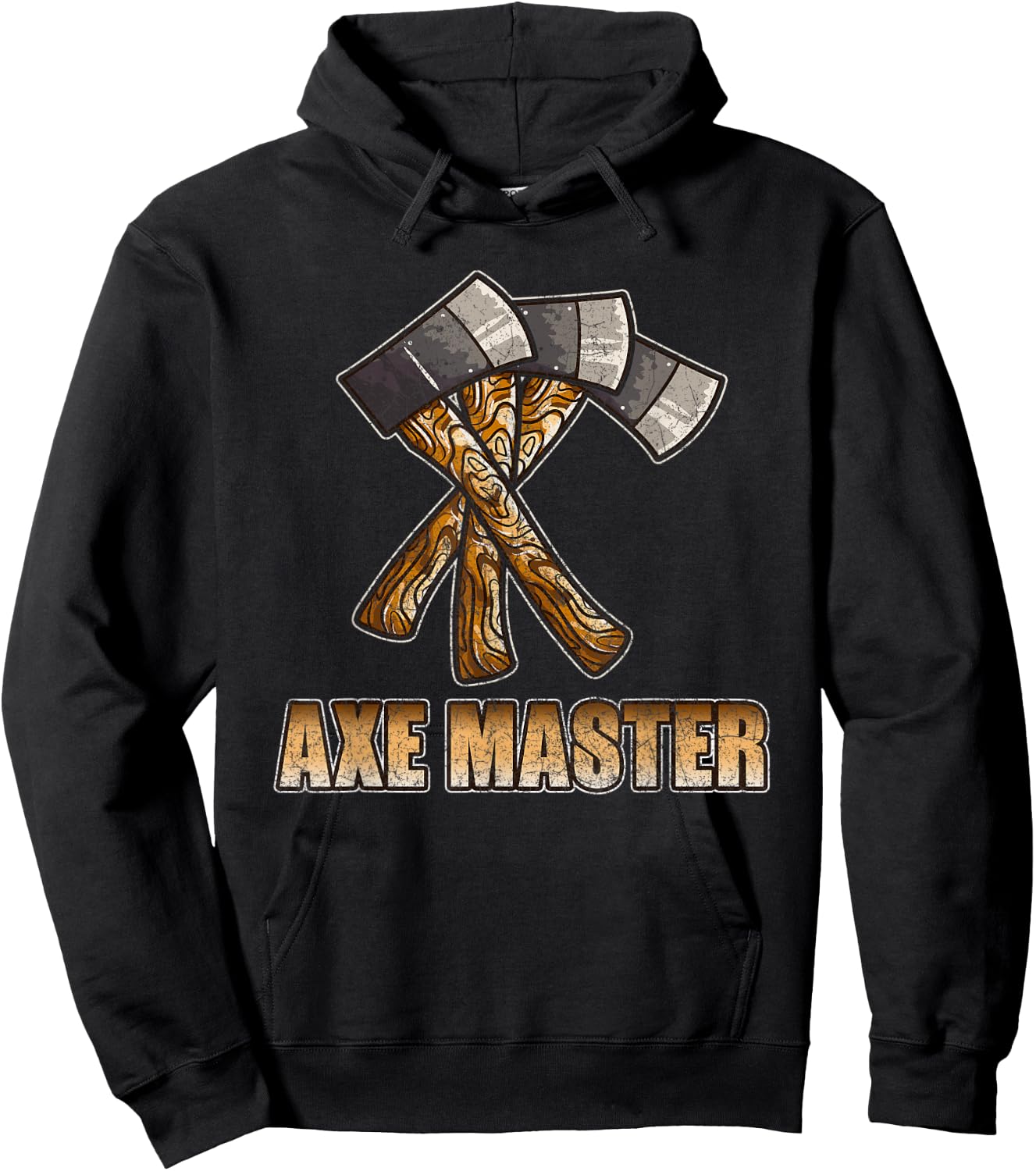 Axe throwing shirt gift lumberjack hatchet outdoorsmen Hoodie - Hoodie | Black