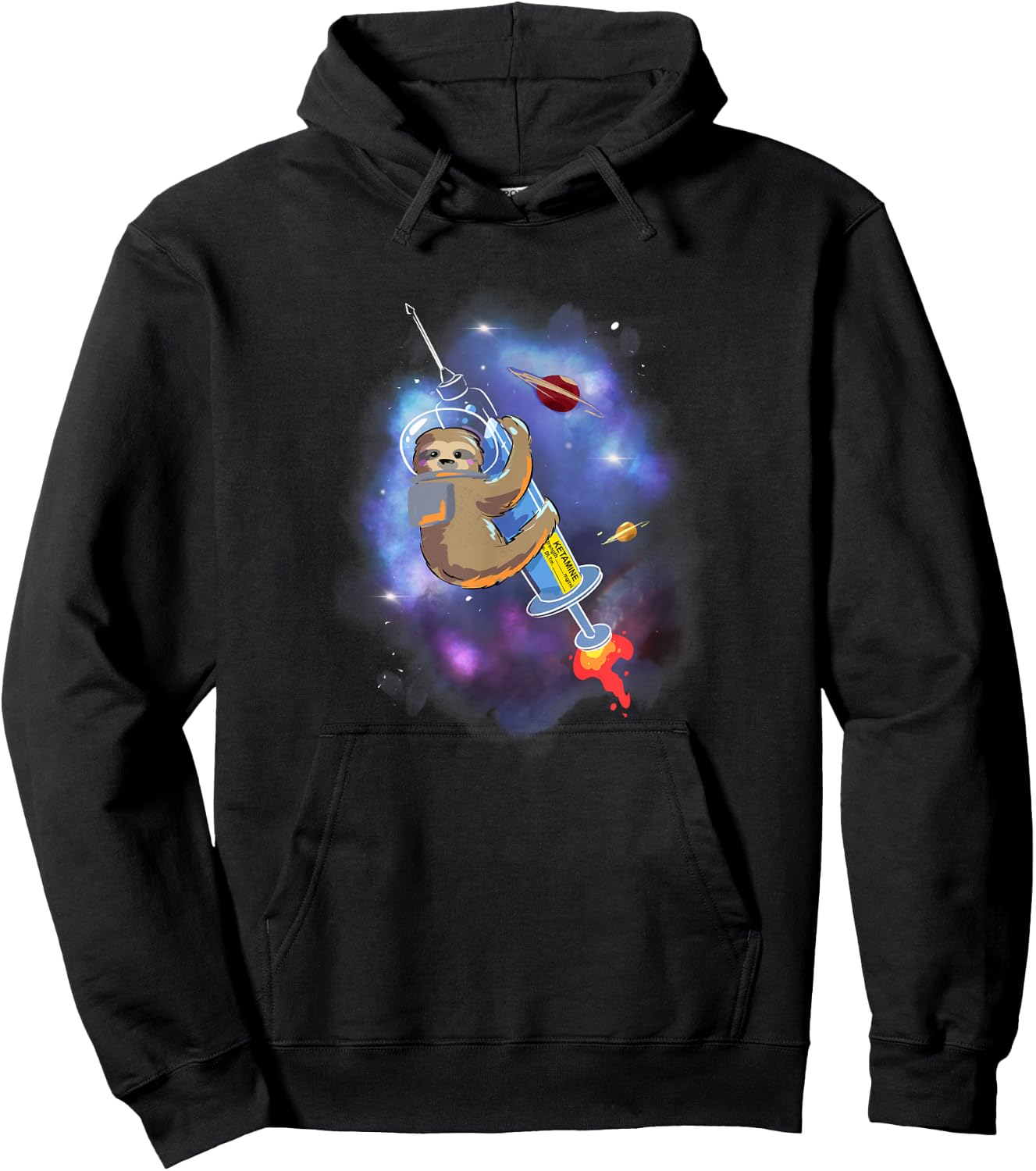 Space ketamine sloth anesthesia critical care Emergency med Hoodie - Hoodie | Black