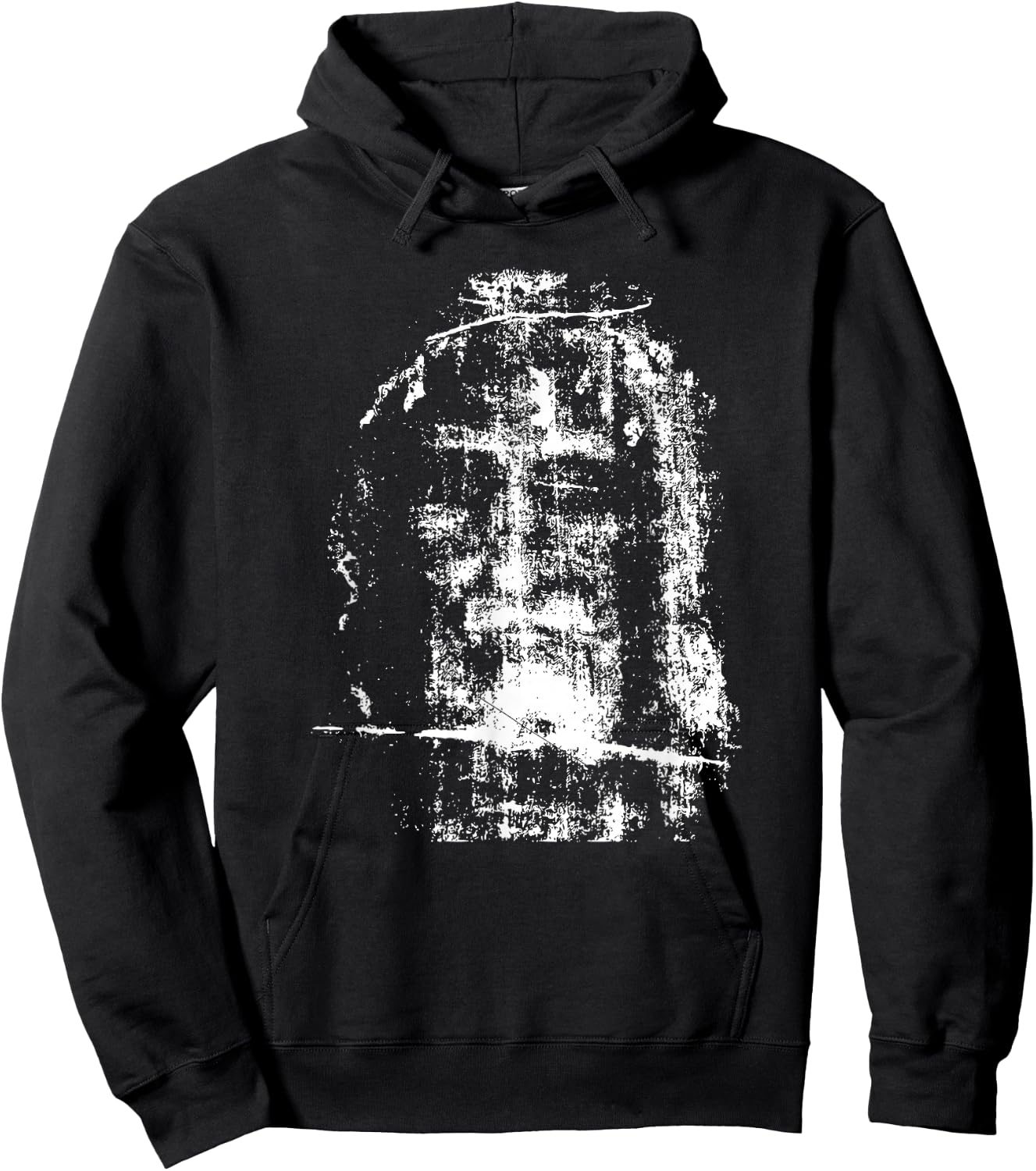 Shroud of Turin Jesus Christ Face Hoodie - Hoodie | Black