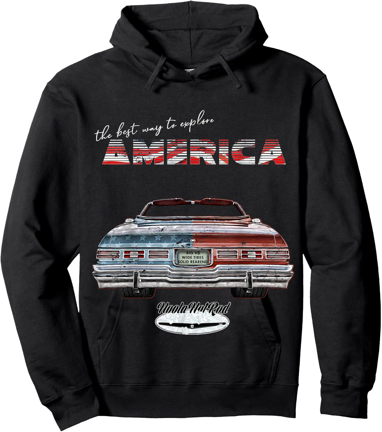 The best way to explore America,1975 Caprice,Impala,Belair Hoodie - Hoodie | Black