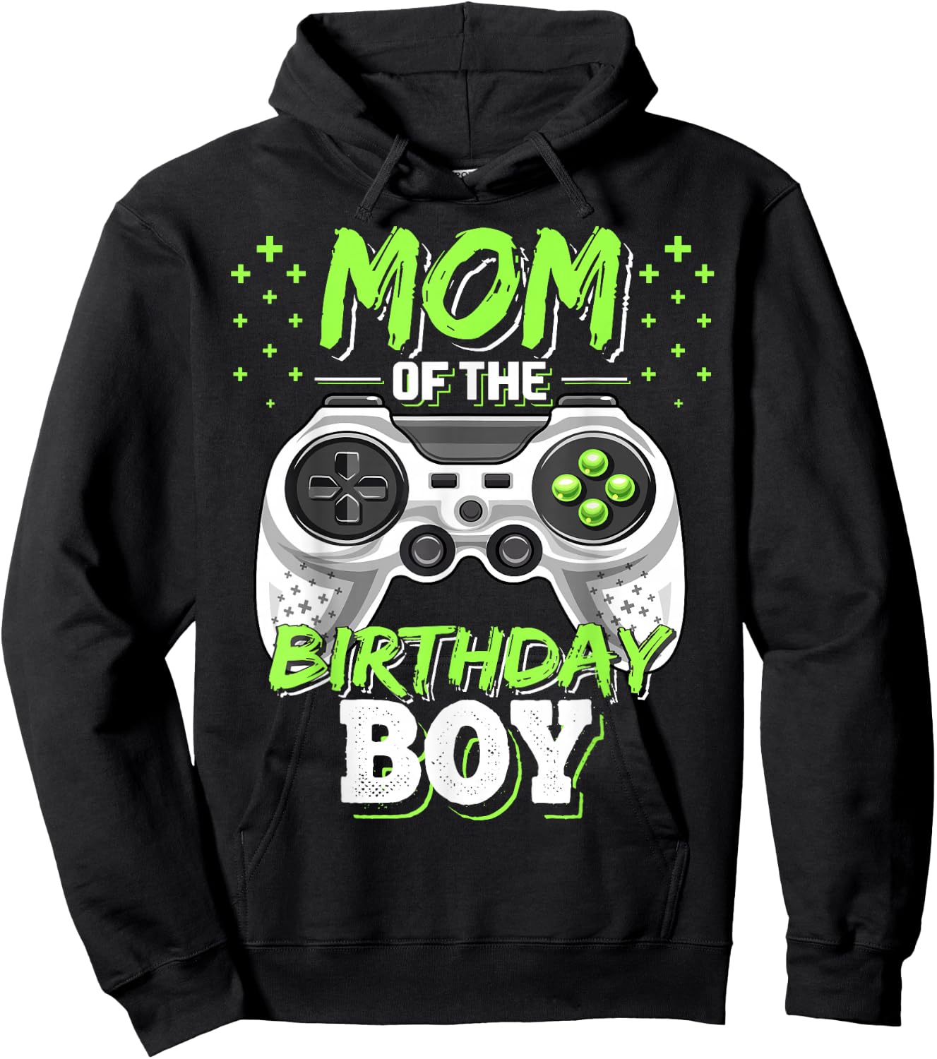 Mom of the Birthday Boy Matching Video Gamer Birthday Party Hoodie - Hoodie | Black