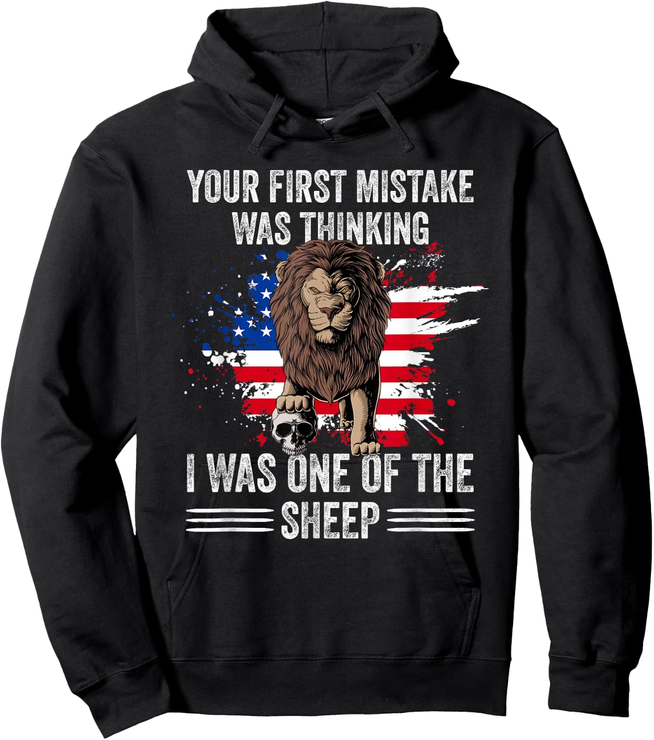 Your first Mistake was thinking i was one of the Sheep Lion Hoodie - Hoodie | Black