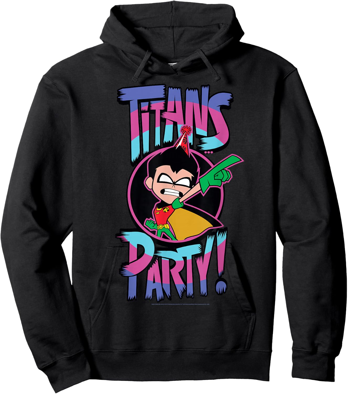 DC Comics Teen Titans Go! Robin Titans Party Hoodie - Hoodie | Black