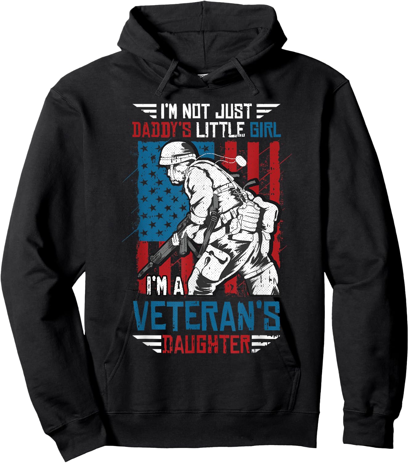 Veteran Daughter Month Of The Military Child Army Kids Hoodie - Hoodie | Black