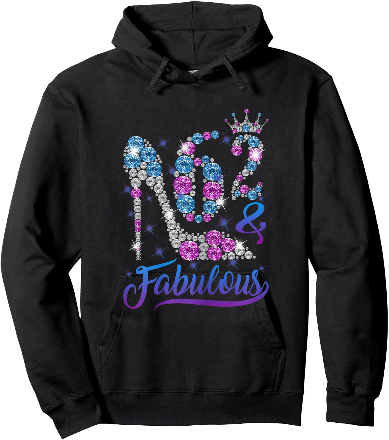 62 and Fabulous Stepping into my 62nd Birthday Gift Women's Hoodie - Hoodie | Black