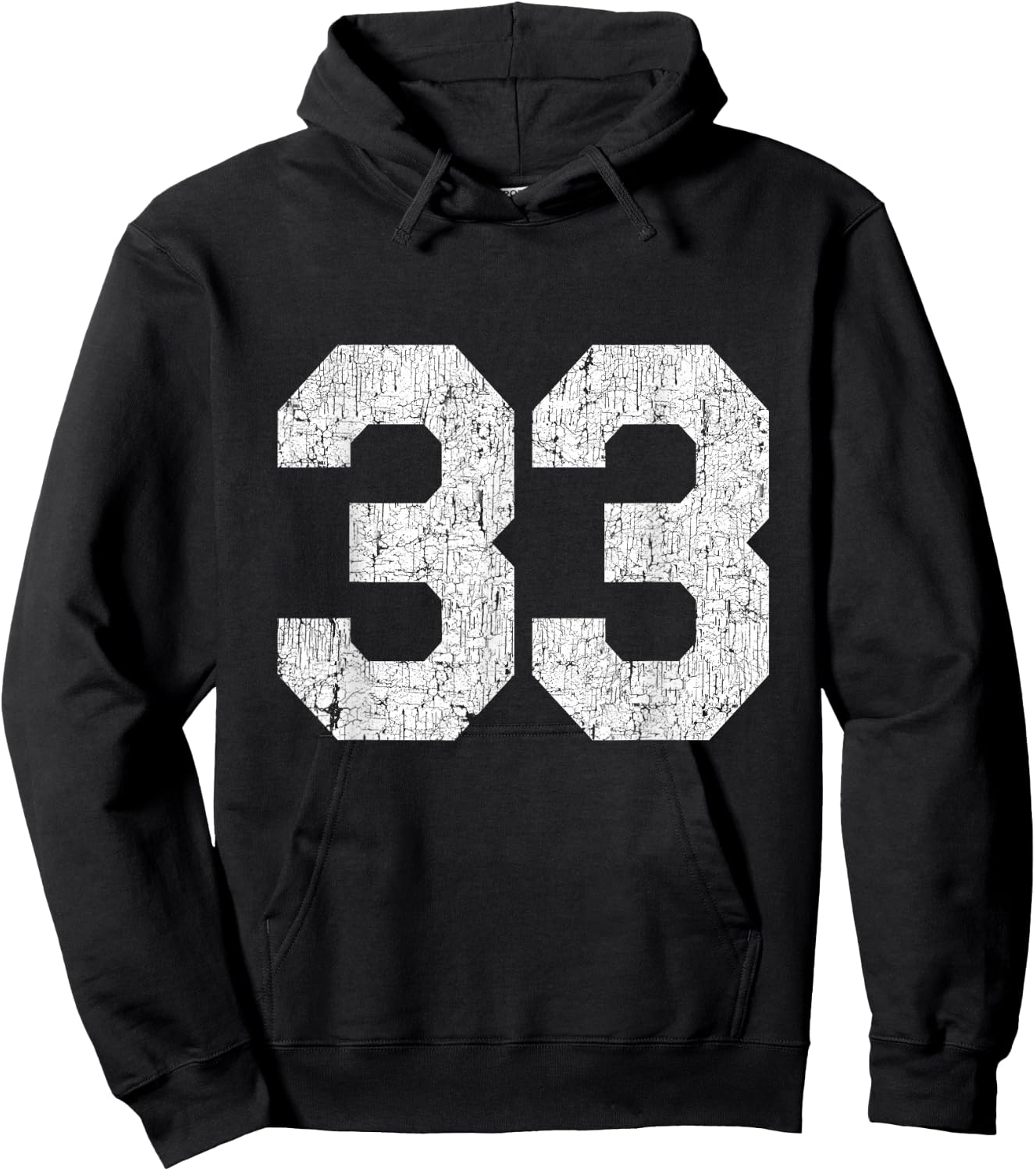 #33 Jersey Uniform Varsity Sports Number, 33rd Birthday Hoodie - Hoodie | Black