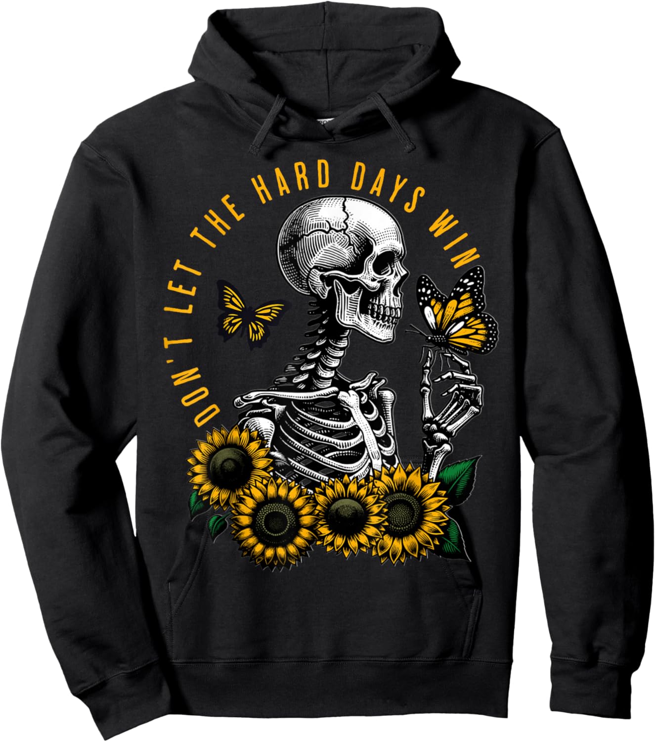 Dont Let The Hard Days Win Vintage Hoodie - Hoodie | Black