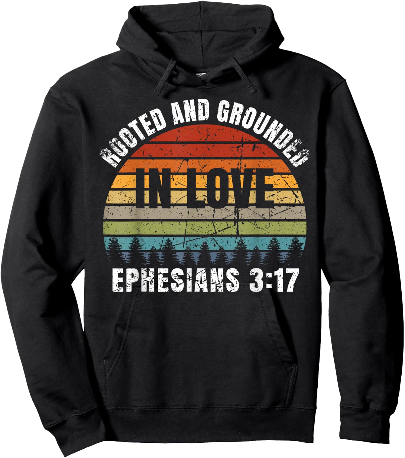Rooted and Grounded in Love Hoodie - Hoodie | Black