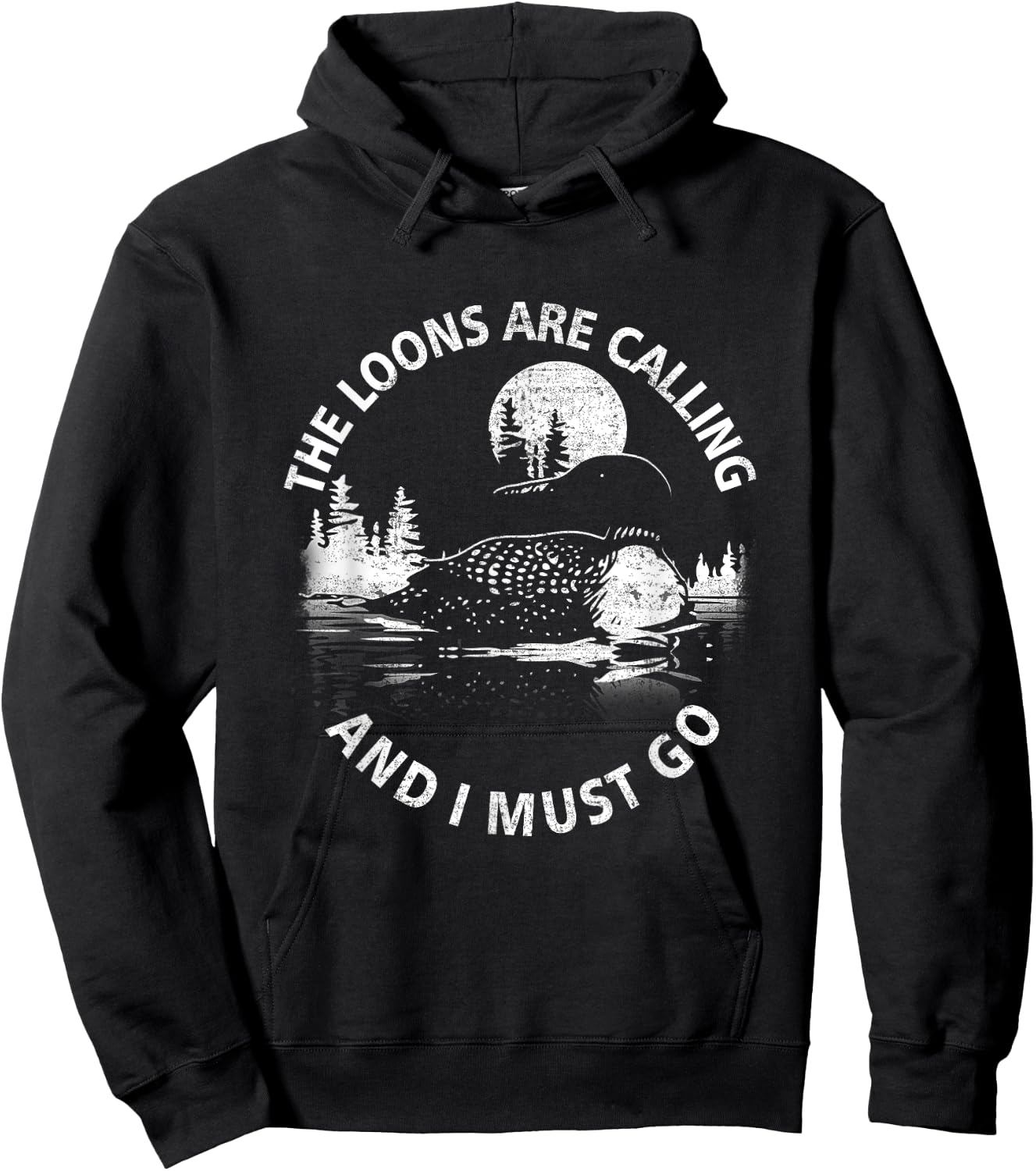 Common Loon The Loons are Calling and I Must Go Animal Lover Hoodie - Hoodie | Black