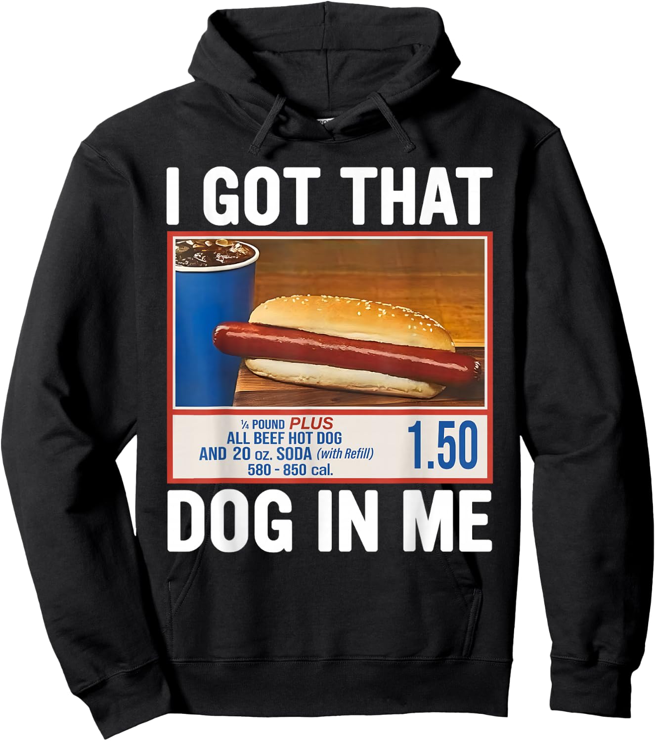 I Got That Dog In Me, Funny Hot Dogs Combo 4th Of July 2025 Hoodie - Hoodie | Black