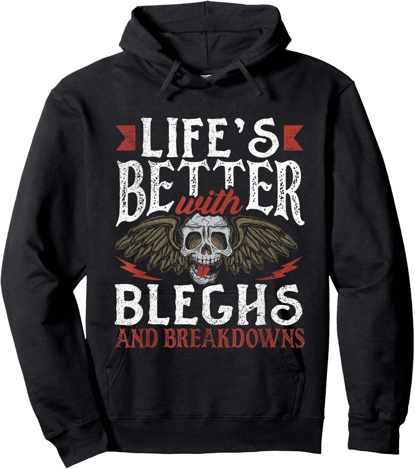 Life's Better With Bleghs And Breakdowns Music Hoodie - Hoodie | Black