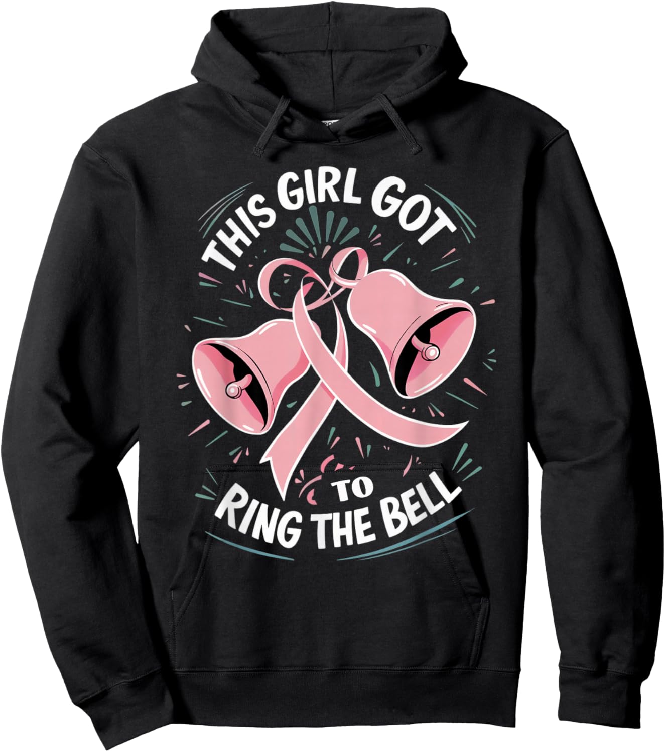 Survivor Breast Cancer Free This Girl Got to Ring The Bell Hoodie - Hoodie | Black