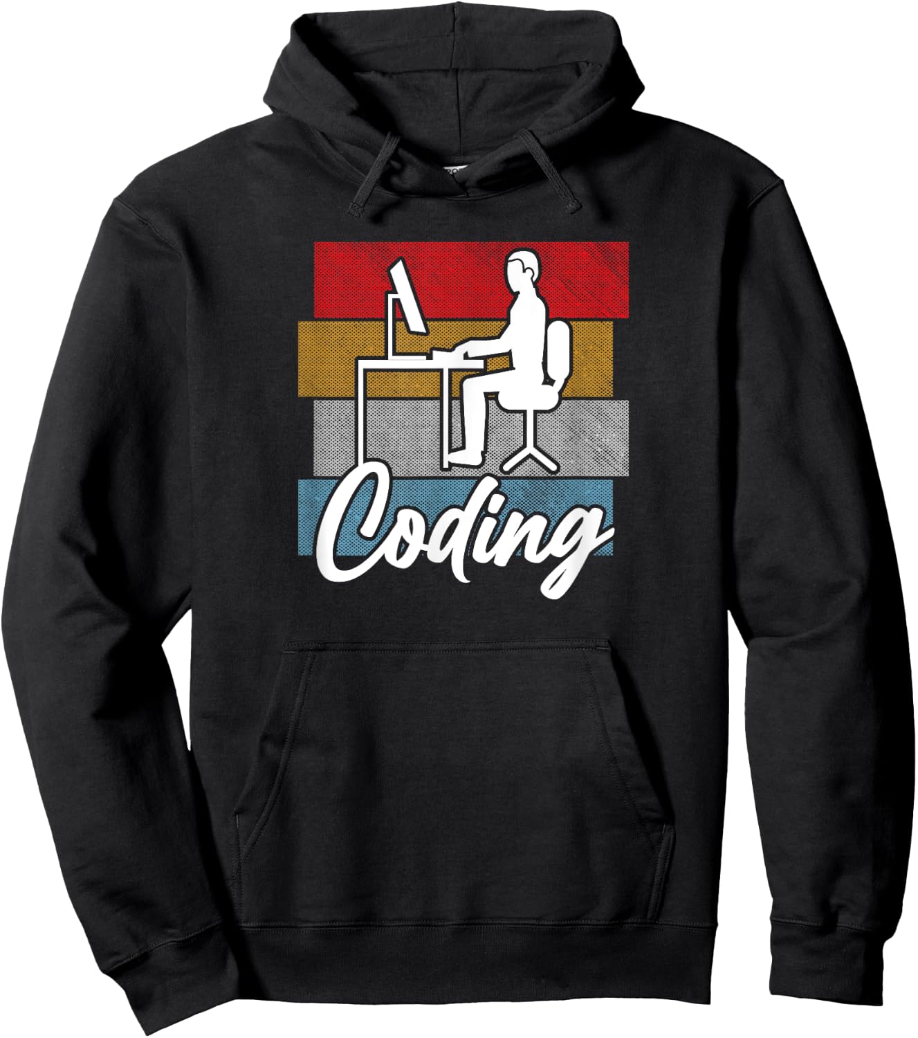 Coding Retro Vintage - Programmer Developer Computer Science Hoodie - Hoodie | Black