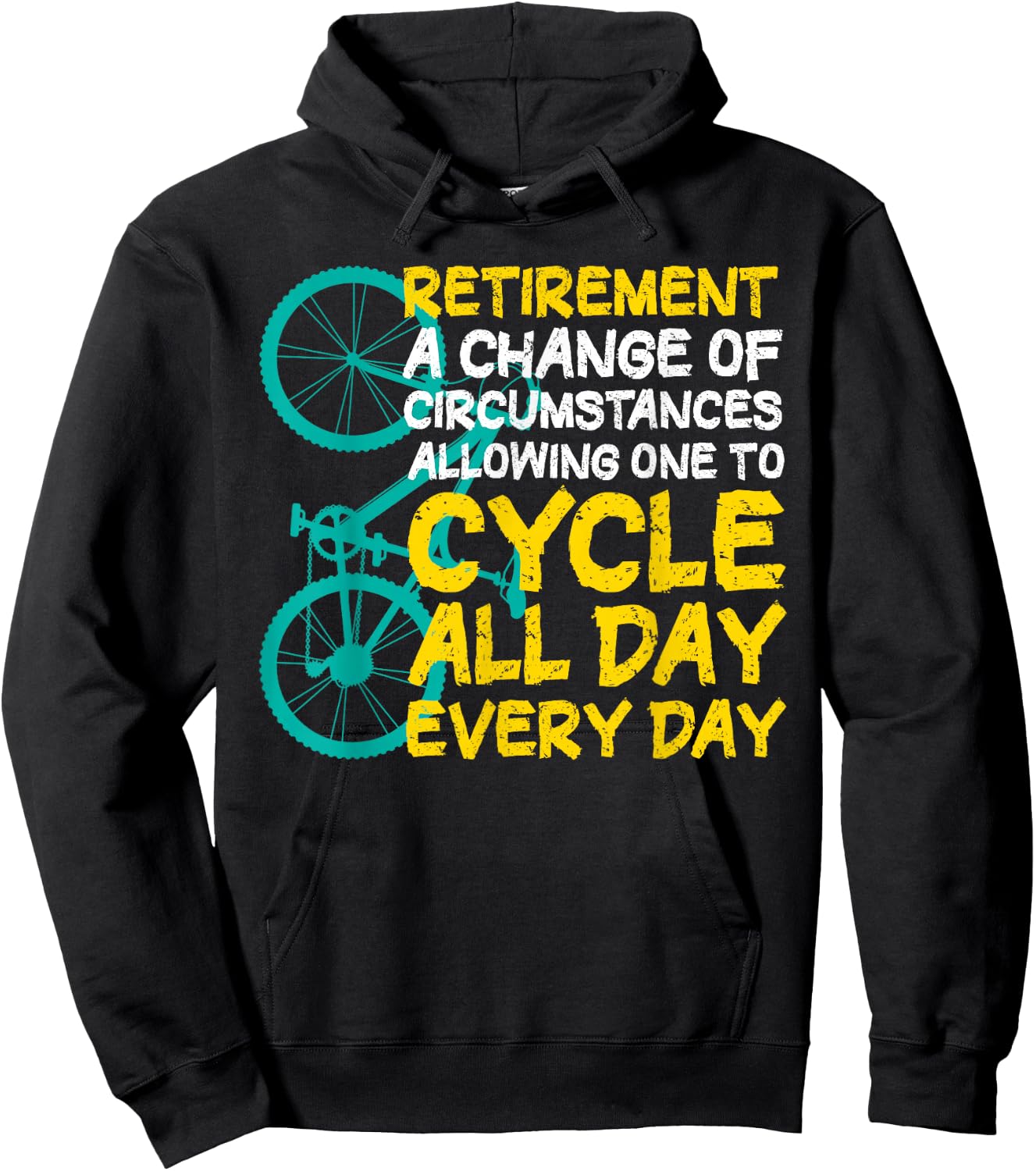 Retirement Cycle Cyclist Bicycling Hoodie - Hoodie | Black