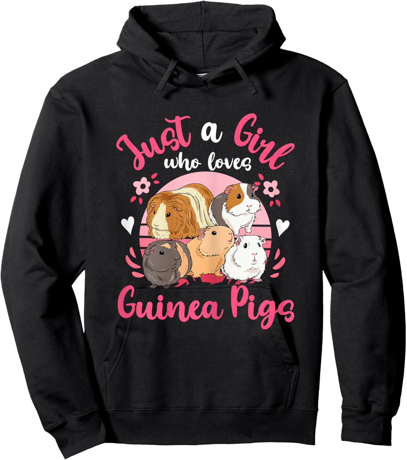 Guinea Pig Just a Girl Who Loves Guinea Pigs Hoodie - Hoodie | Black
