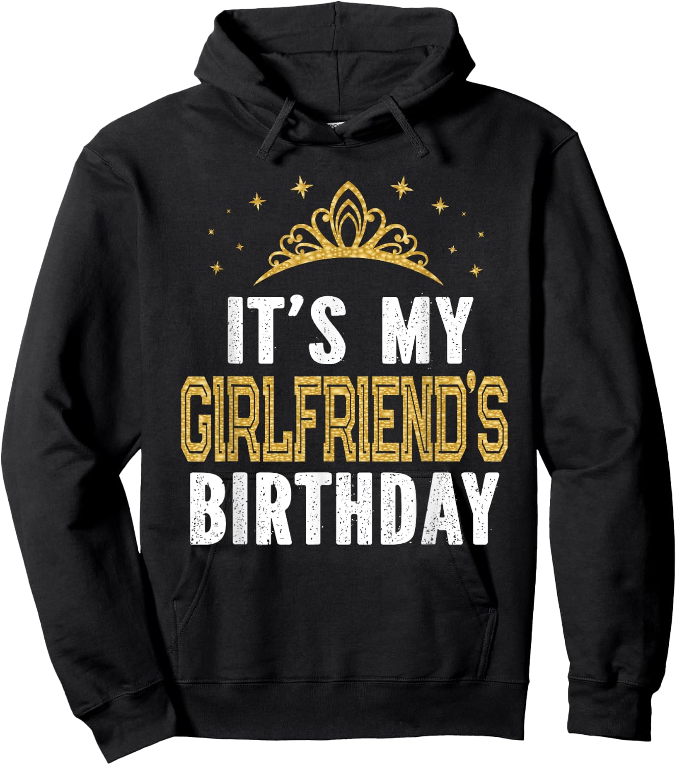 It's My Girlfriend's Birthday Party Couple Hoodie - Hoodie | Black