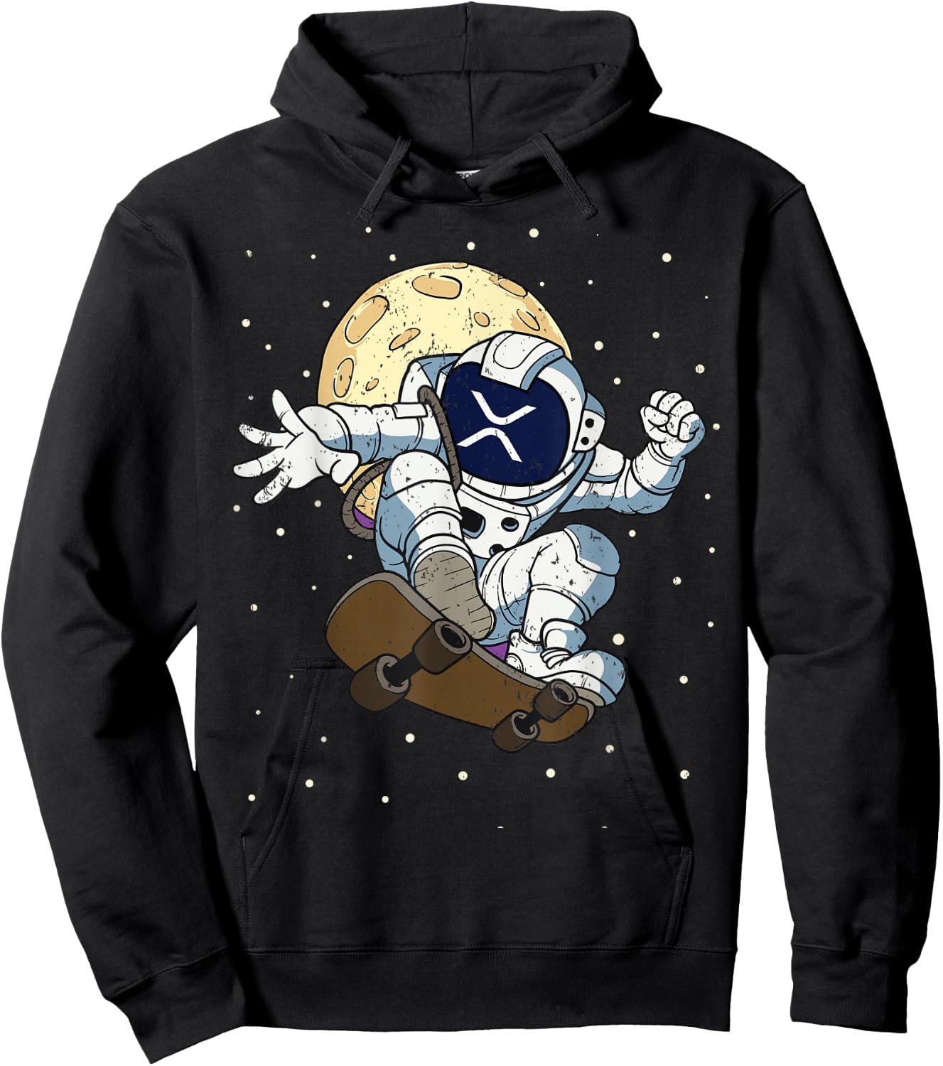 XRP Coin Token BlockChain XRP To The Moon Hoodie - Hoodie | Black
