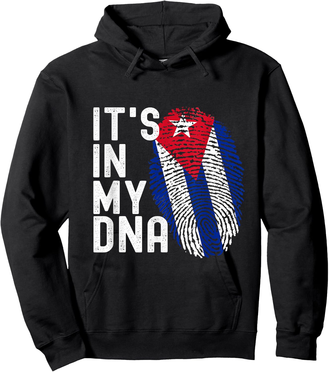 It's In My DNA Cuba Flag Cuban Hoodie - Hoodie | Black