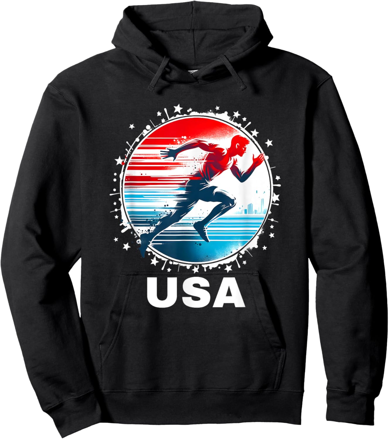 USA Team Track and Field Shirt Women Kids Track Hoodie - Hoodie | Black