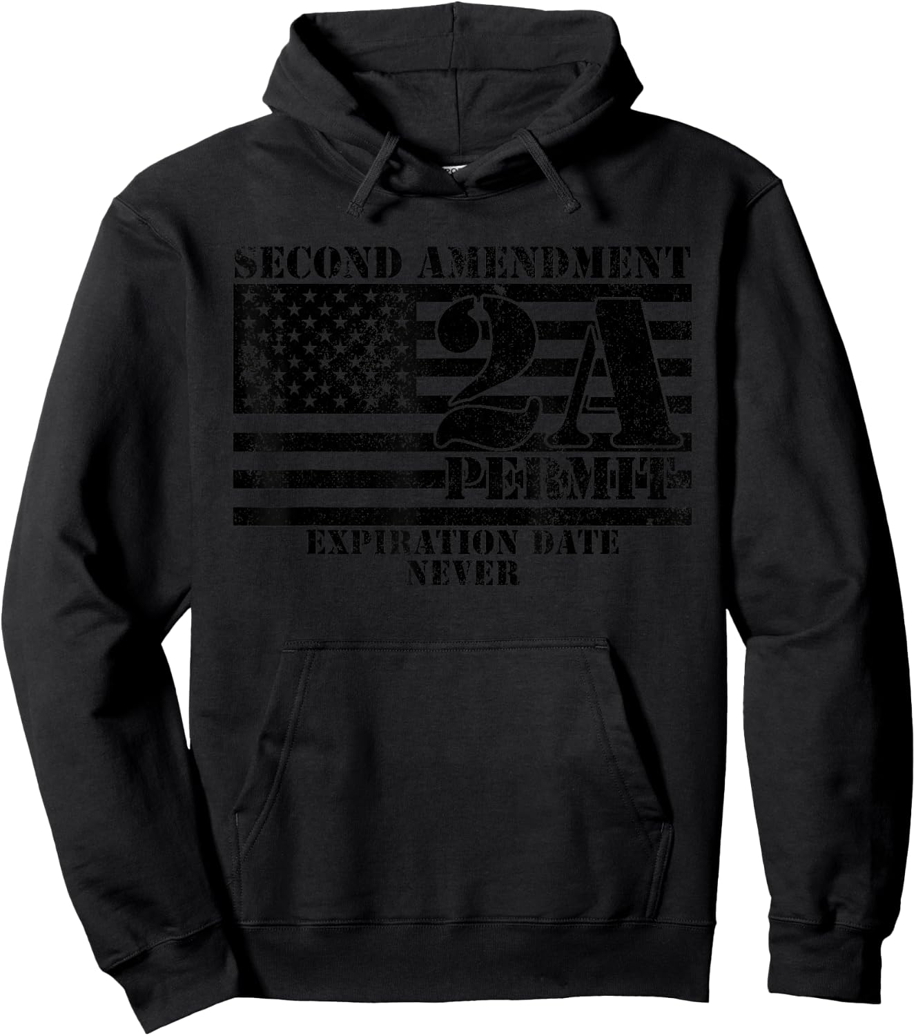 2nd Amendment - 2A Protected American Flag USA Patriot Gift Hoodie - Hoodie | Black