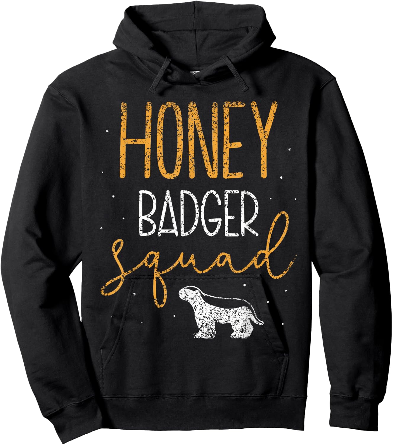 Honey Badger Squad Cute Animal Lover Honey Badger Hoodie - Hoodie | Black