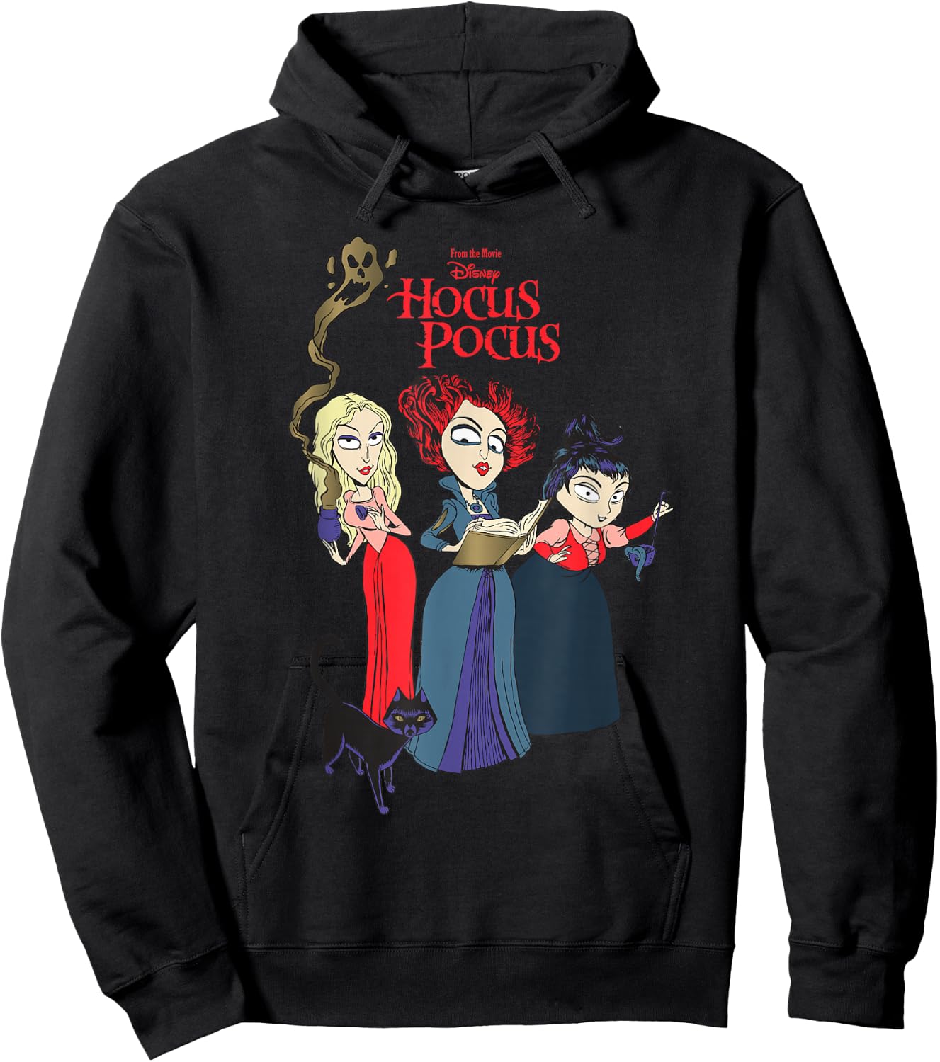 Disney Hocus Pocus Sanderson Sisters Witch Hoodie - Hoodie | Black
