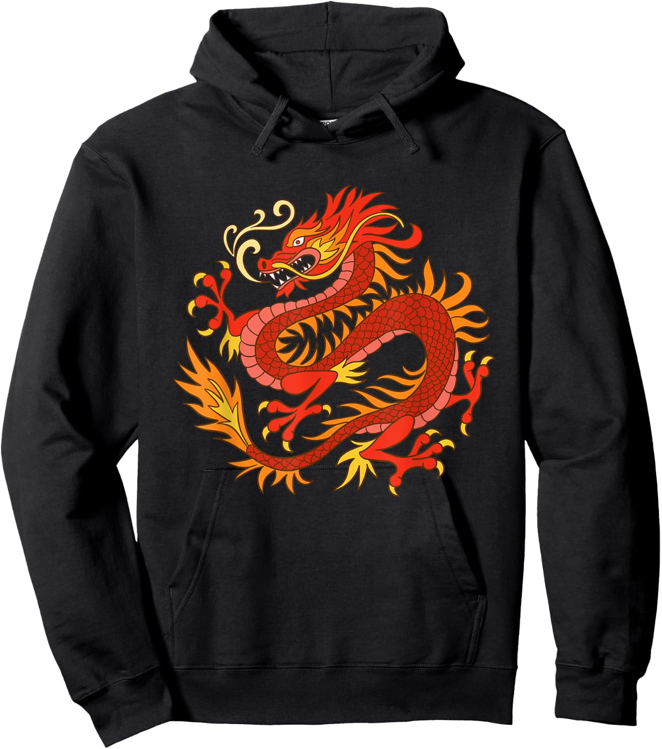 Asian Dragon Hoodie - Hoodie | Black
