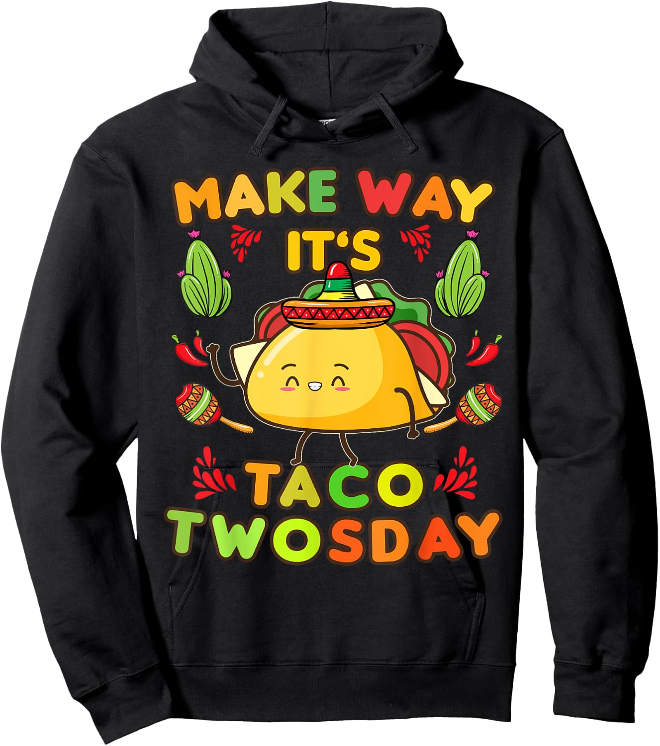 Taco Twosday Birthday Party 2nd Birthday party Taco Twosday Hoodie - Hoodie | Black