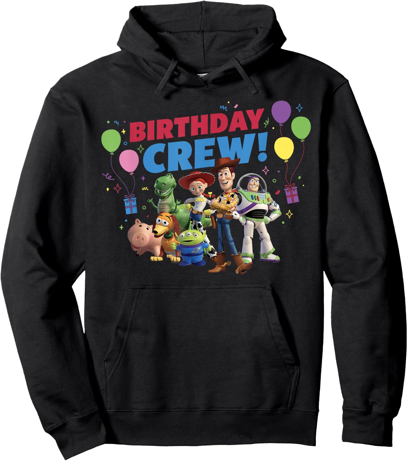 Disney and Pixar's Toy Story Family Party Birthday Crew Hoodie - Hoodie | Black
