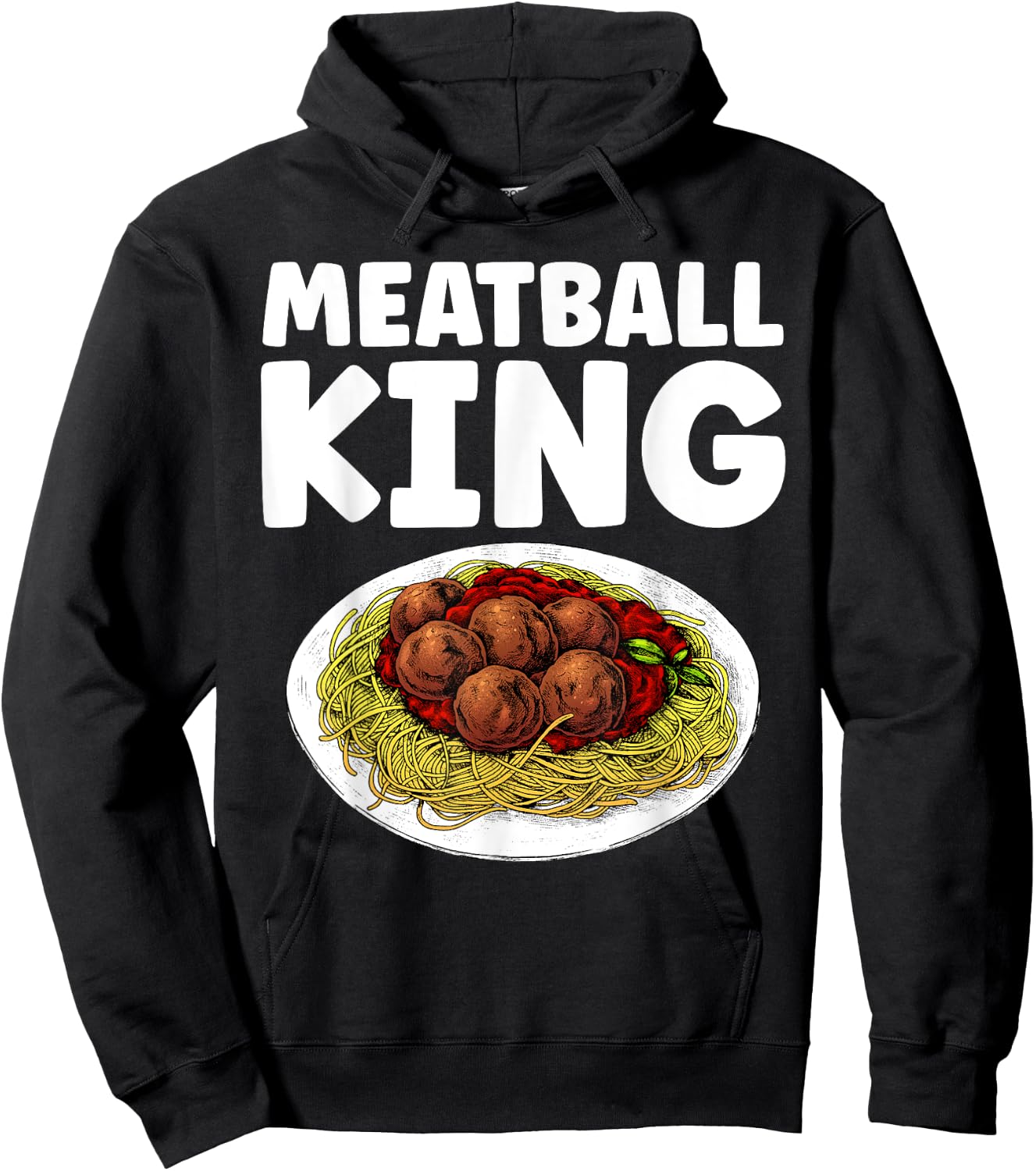 Funny Meatball Art Dad Boys Toddlers Meatball Lovers Hoodie - Hoodie | Black