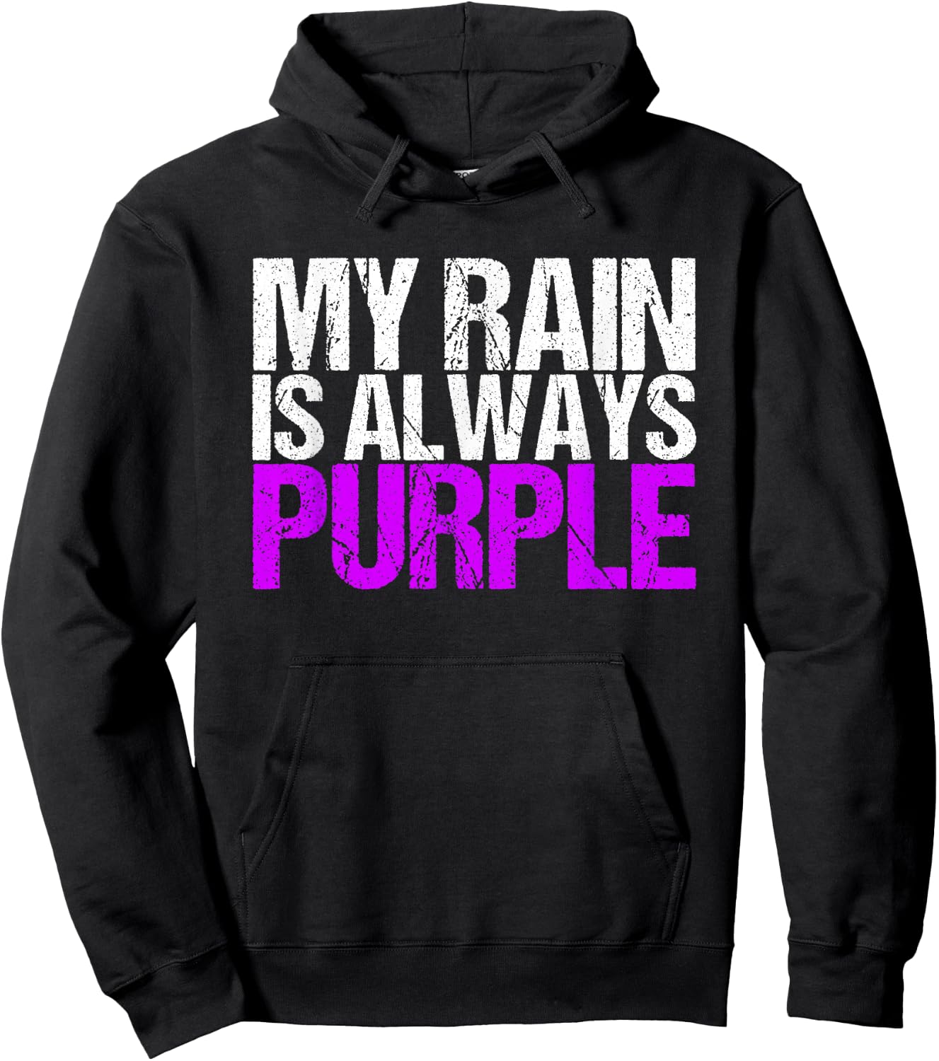 My rain is Always Purple Hoodie - Hoodie | Black