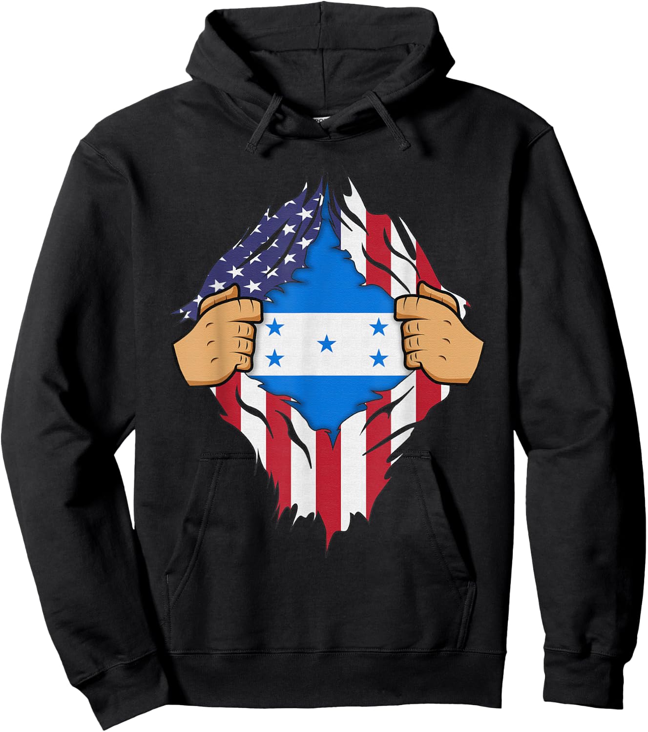 HONDURAN FLAG HONDURAS Men Women Kids Gift Hoodie - Hoodie | Black