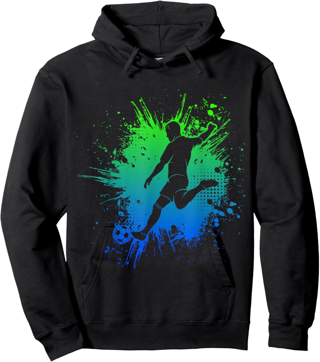 Footballer Football Boys Children Hoodie - Hoodie | Black