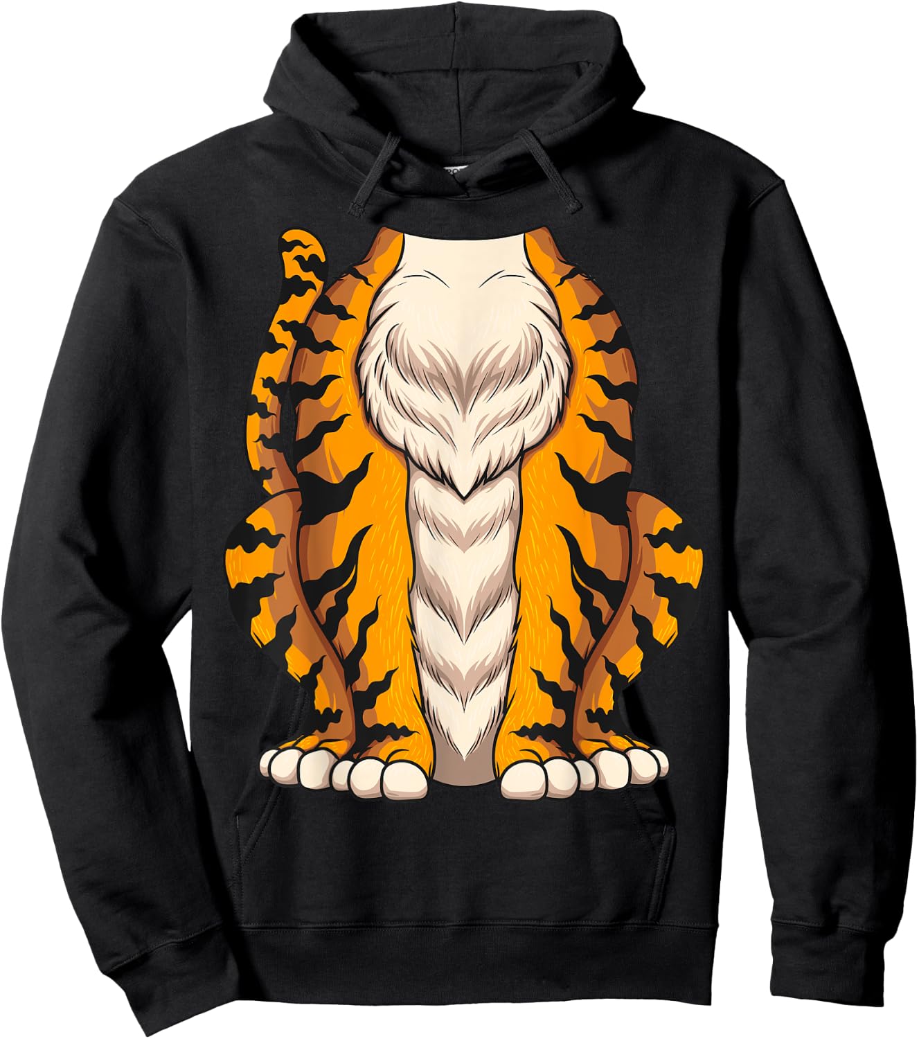 Cute Headless Tiger Costume Halloween | Funny Animal Gift Hoodie - Hoodie | Black