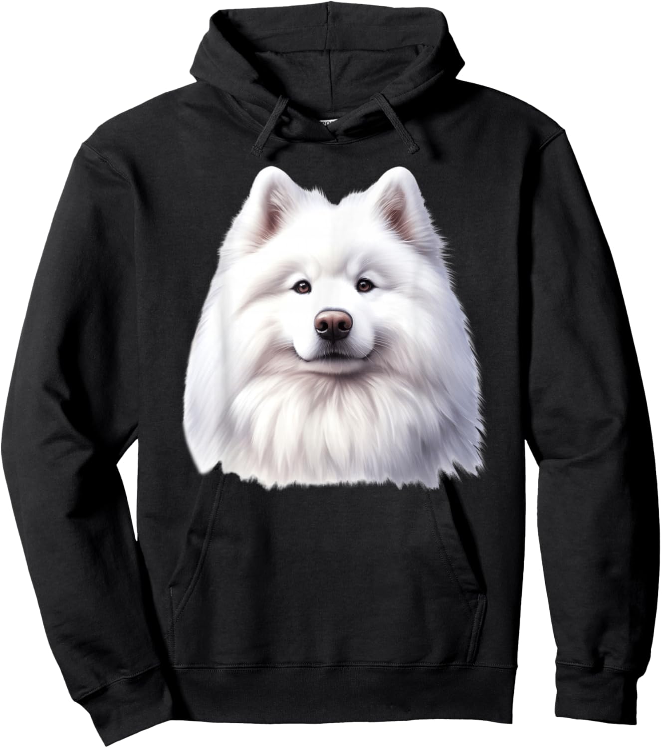 Samoyed Dog Portrait Hoodie - Hoodie | Black