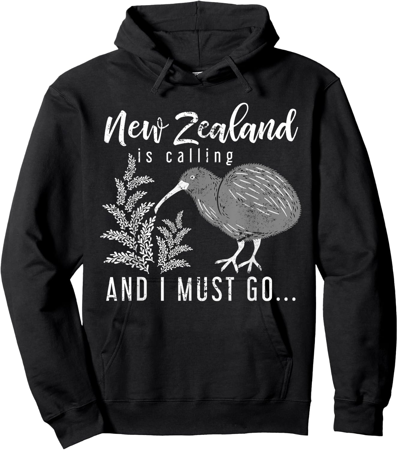 New Zealand Is Calling And I Must Go New Zealand Hoodie - Hoodie | Black