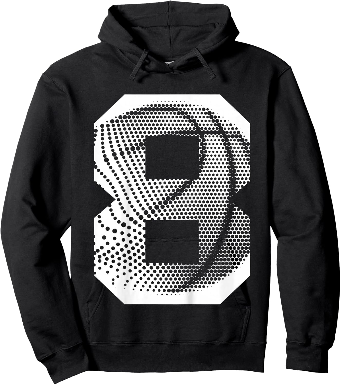 Kids 8th Birthday Boy Basketball Player Basketball 8 Years Old Hoodie - Hoodie | Black
