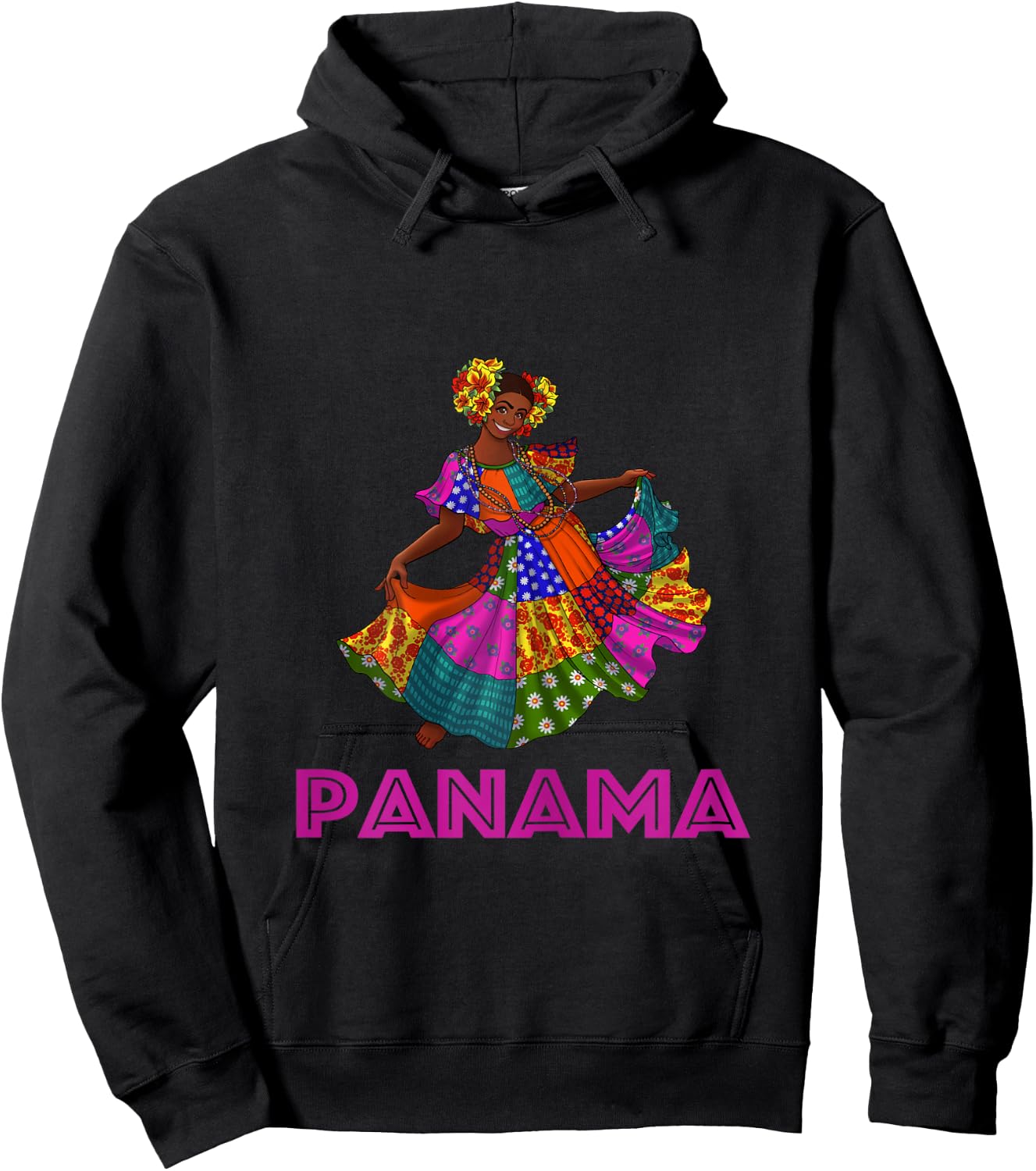 Panamanian Cultural Tourist Tea, Panama Pride & Heritage Hoodie - Hoodie | Black