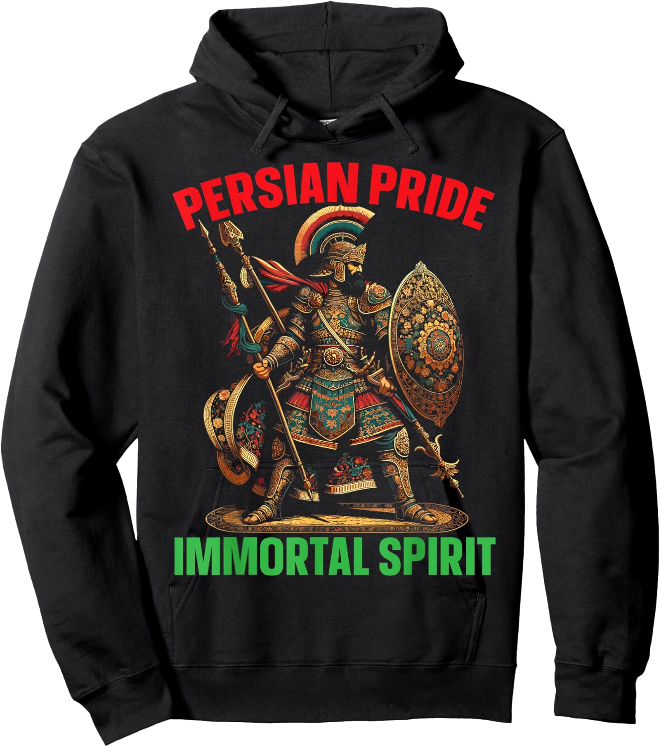 Persian Immortal Achaemenid Empire Persian Warrior Hoodie - Hoodie | Black