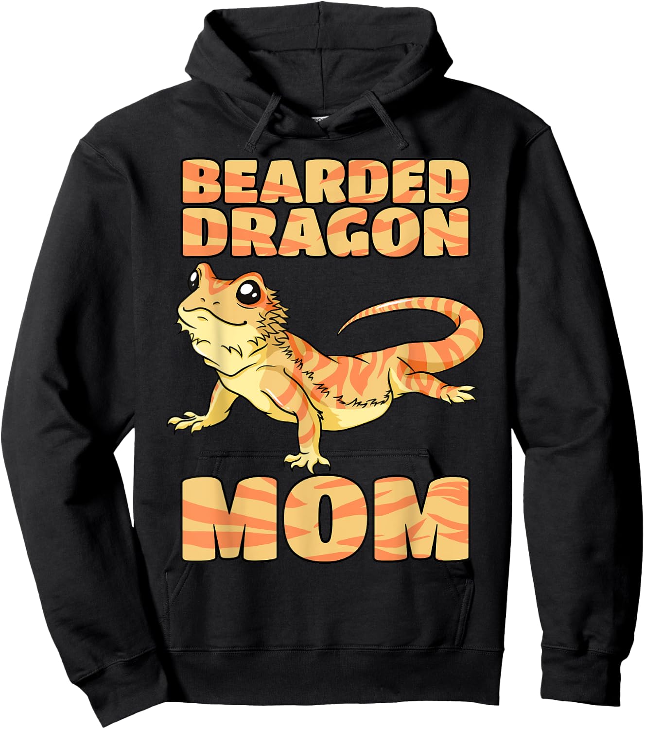 Bearded Dragon Mom Gecko Lizard Reptile Pet Mother's Day Hoodie - Hoodie | Black