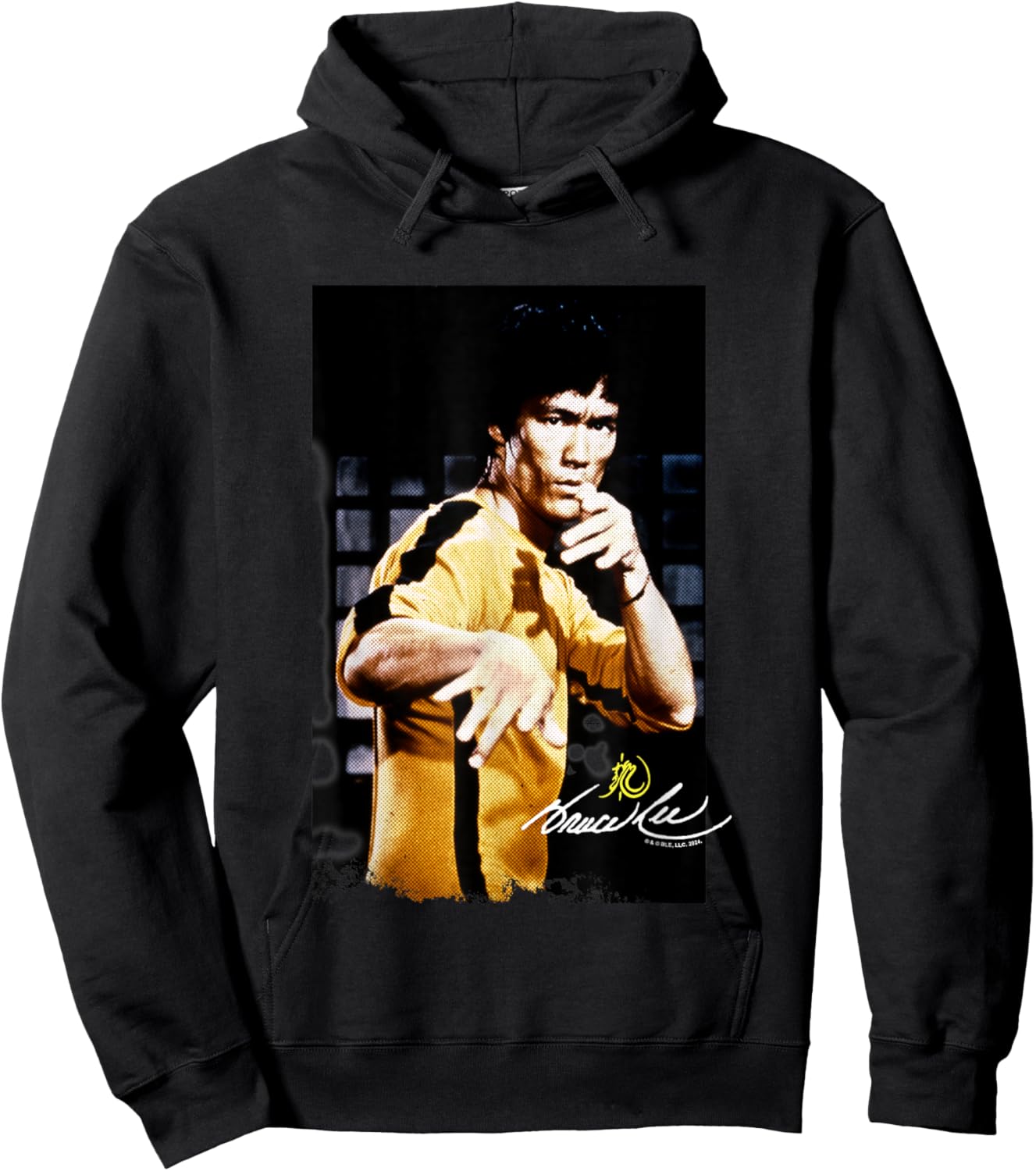 Bruce Lee Game of Death Iconic Yellow Suit Poster Vintage Hoodie - Hoodie | Black