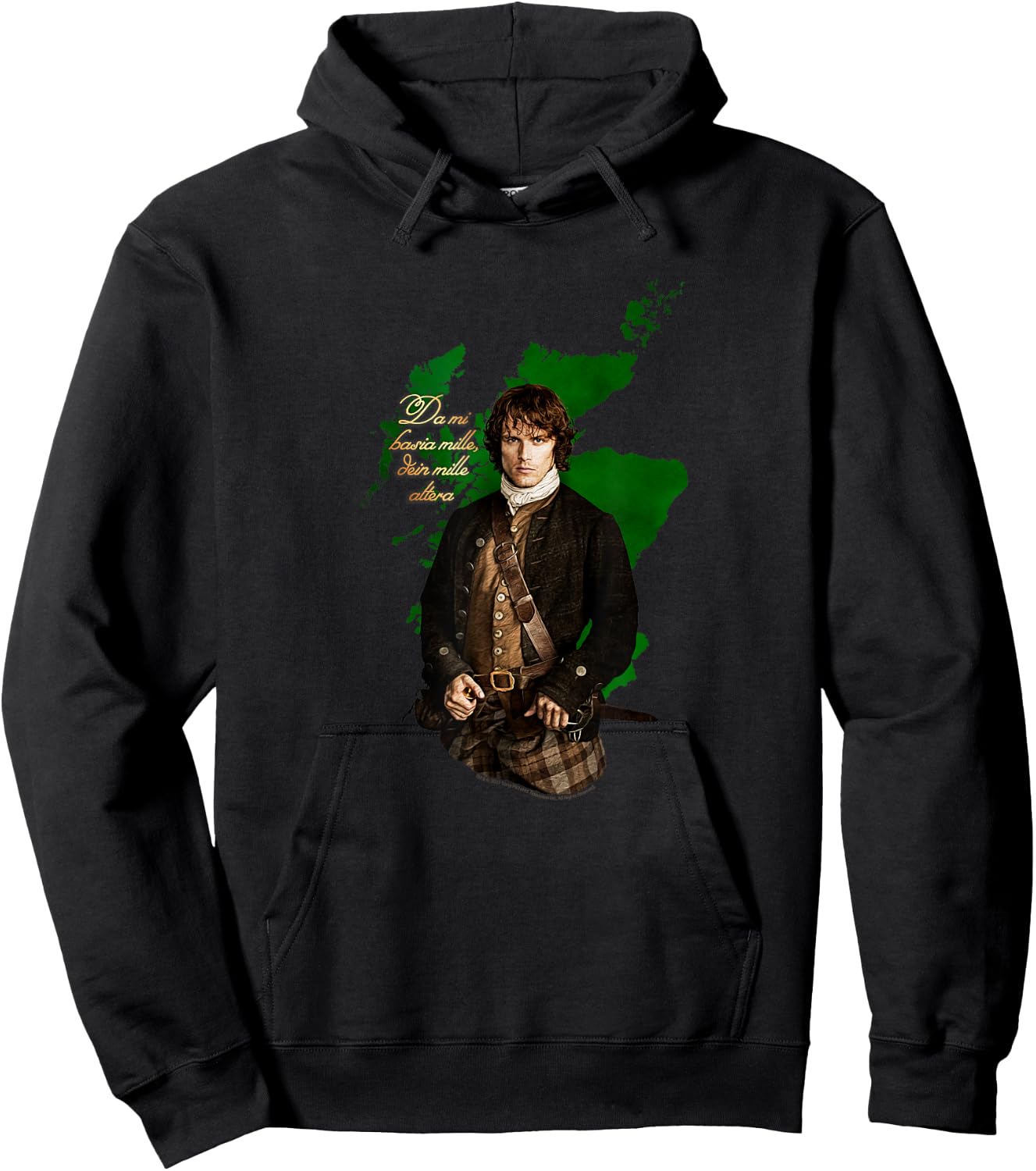 Outlander Jamie with Map Hoodie - Hoodie | Black