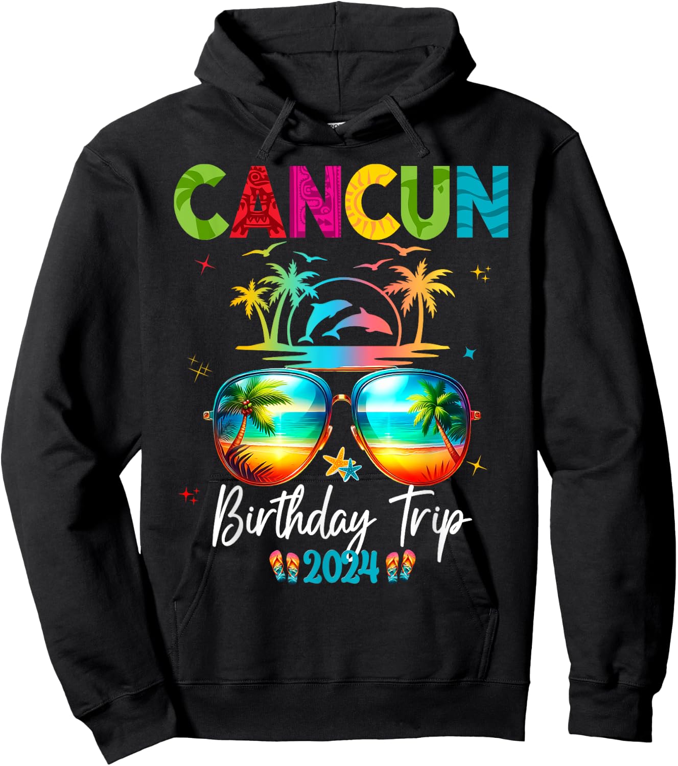 Mexico Cancun Vacation Group 2024 Hoodie - Hoodie | Black