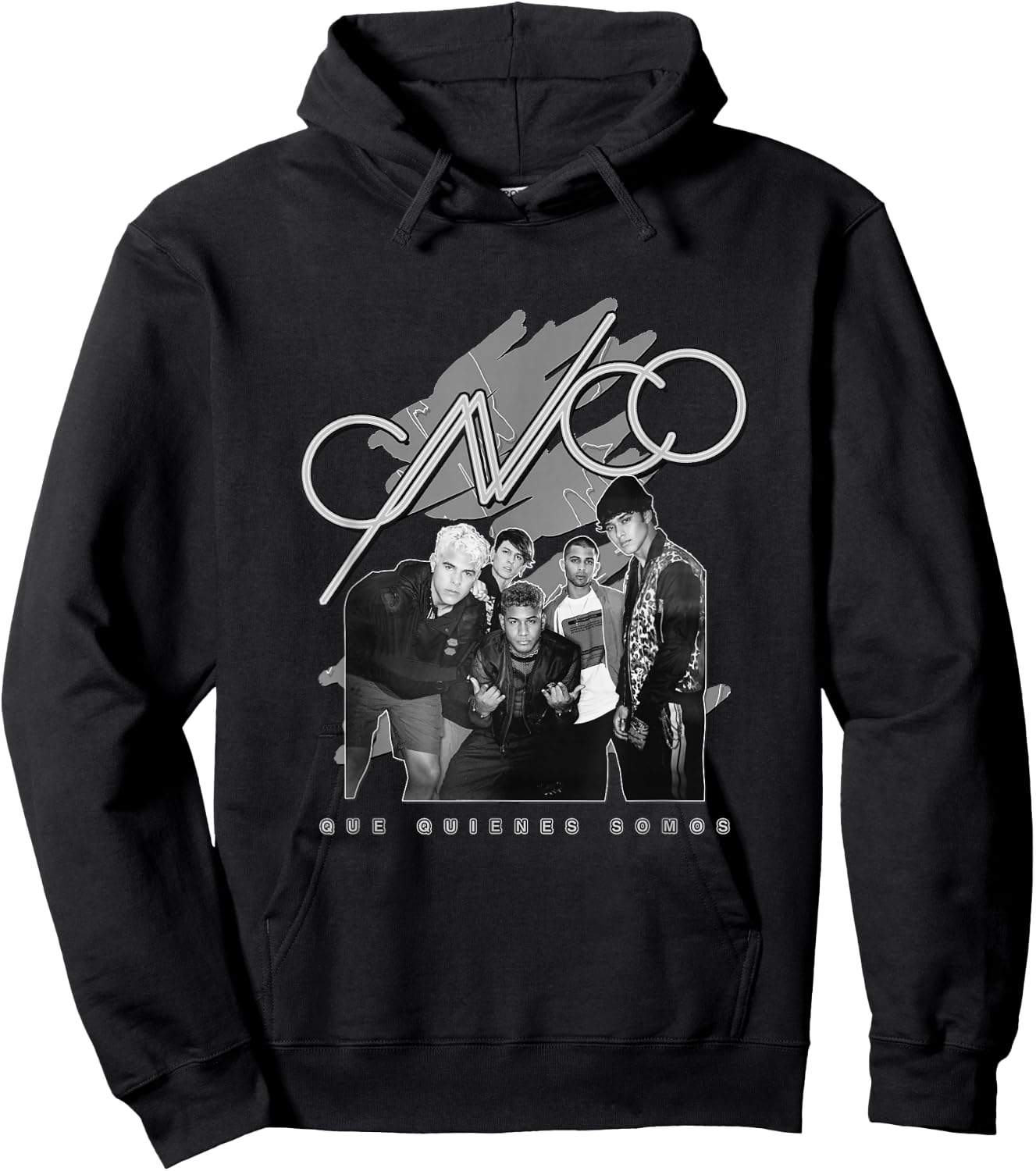 CNCO Official Black & White Album Photo Hoodie - Hoodie | Black