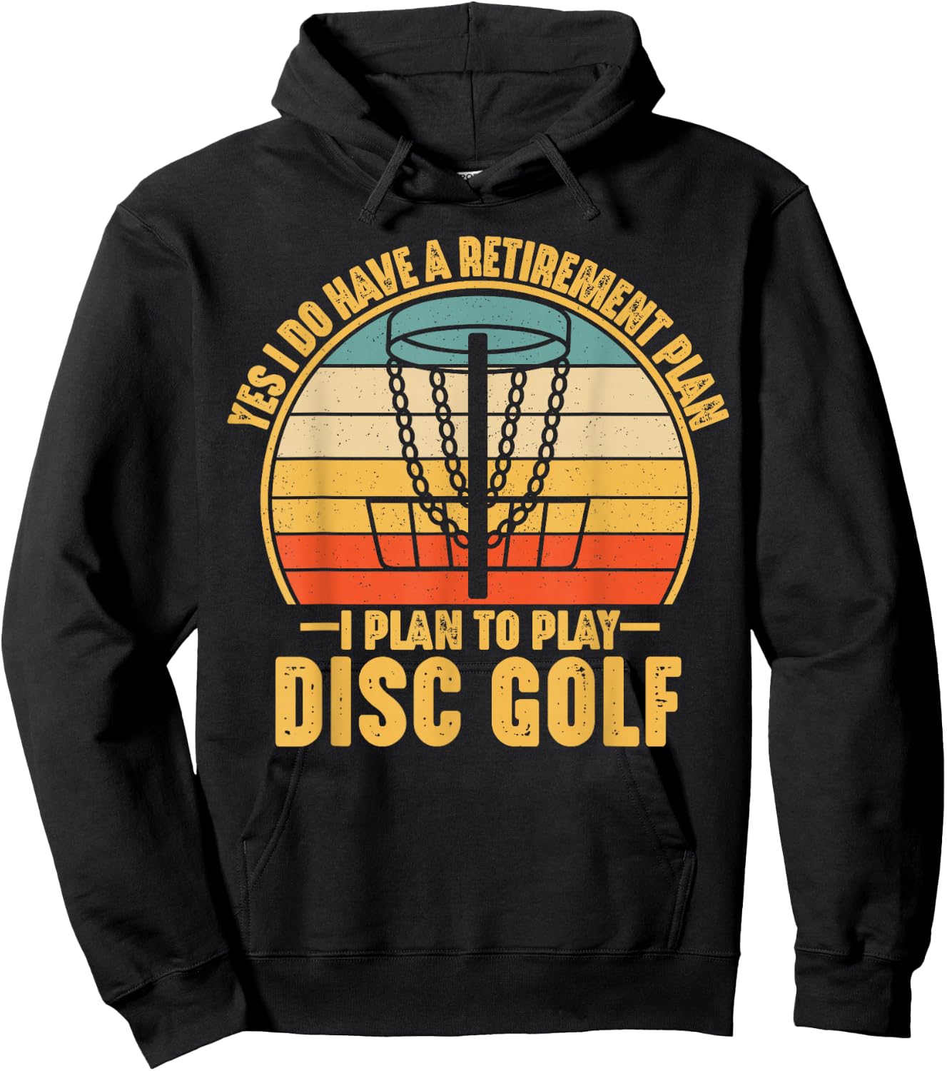 Retirement Gifts for Disc Golfers Funny Disc Golf Sport Hoodie - Hoodie | Black